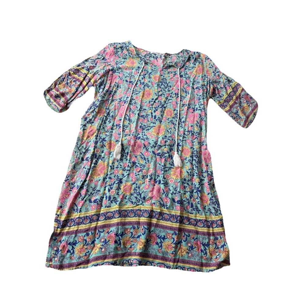Womens‎ Swim Cover-Up Floral Top Beach Pool Summer Vacation Tropical Boho Resort
